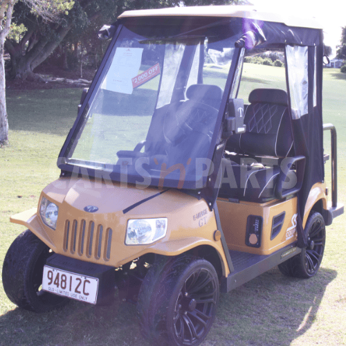 2021 Tomberlin GTS 4 Seat Yellow Golf Cart