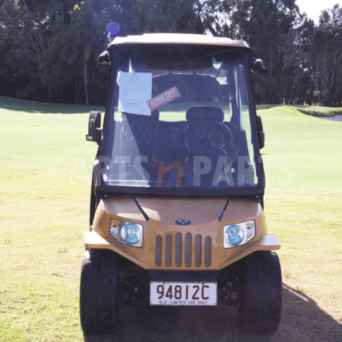 2021 Tomberlin GTS 4 Seat Yellow Golf Cart - Image 2