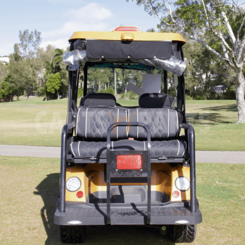 2021 Tomberlin GTS 4 Seat Yellow Golf Cart - Image 3
