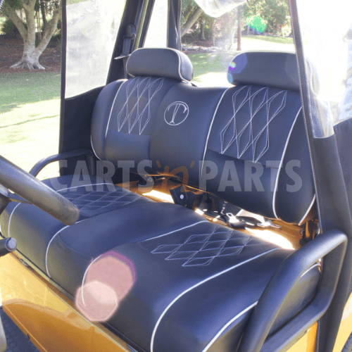 2021 Tomberlin GTS 4 Seat Yellow Golf Cart - Image 6