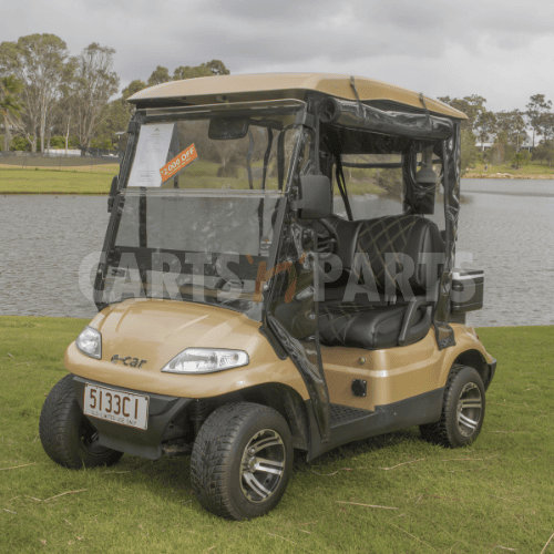 2022 ECAR 627 2 Seat Gold Golf Cart