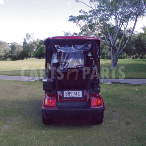 2020 ECAR 627 2 Seat Burgundy Golf Cart - Image 3