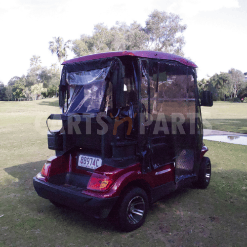 2020 ECAR 627 2 Seat Burgundy Golf Cart - Image 4