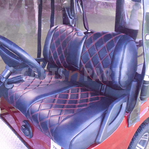 2020 ECAR 627 2 Seat Burgundy Golf Cart - Image 6