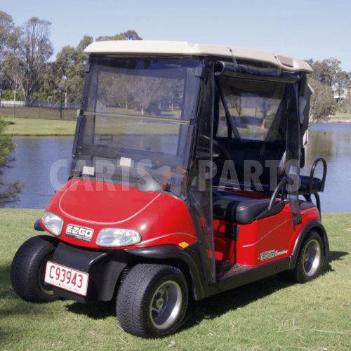 2011 EZGO RXV Caddy 4 Seat Red Golf Cart