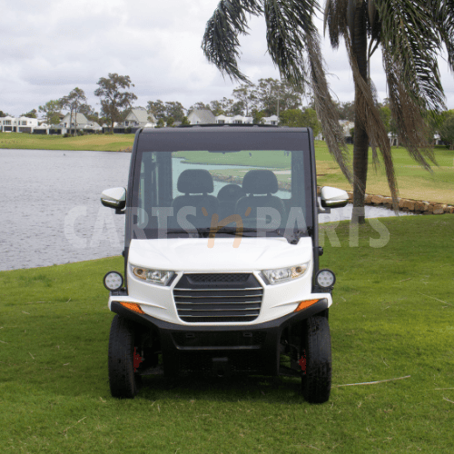 2018 ECAR S Series 4 Seat White Golf Cart - Image 2