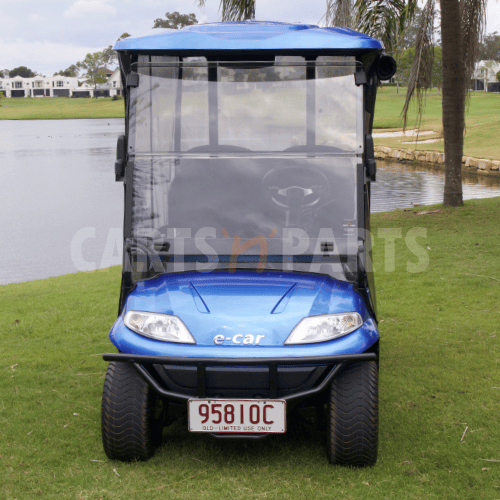 2021 ECAR 627 4 Seat Electric Blue Golf Cart - Image 2