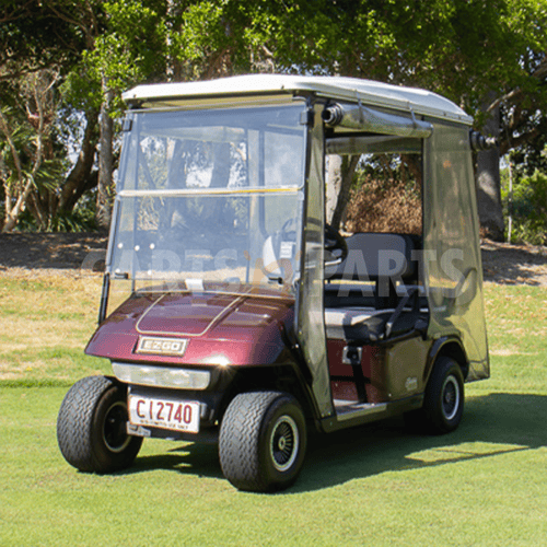 2002 EZGO TXT 4 Seat Burgundy Golf Cart