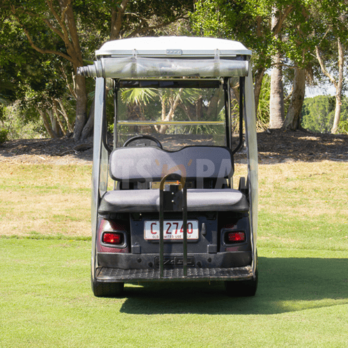 2002 EZGO TXT 4 Seat Burgundy Golf Cart - Image 3