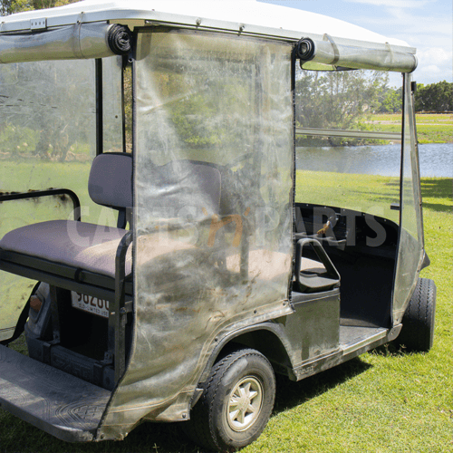 2001 EZGO TXT 4 Seat Silver Grey Golf Cart - Image 3