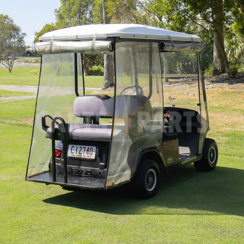 2002 EZGO TXT 4 Seat Burgundy Golf Cart - Image 4