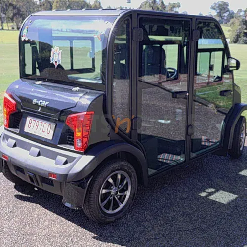 2022 ECAR SDB 4 Seat Black Golf Cart