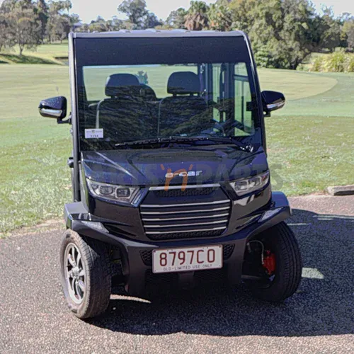 2022 ECAR SDB 4 Seat Black Golf Cart