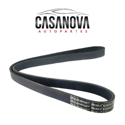 Bandas de Accesorios para Nissan Tiida 1.6, 1.8L y Nissan Versa 1.8L marca Gates OEM 6PK 1203/ 11720-1KC0A