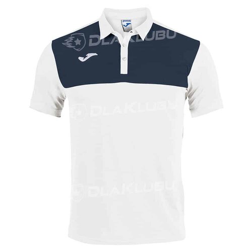 Koszulka polo JOMA Winner biało-granatowa
