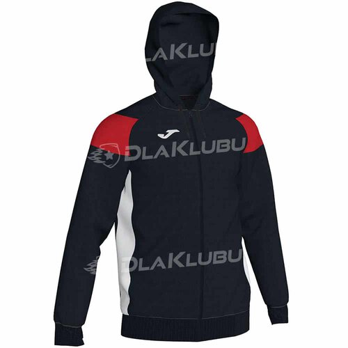 Bluza z kapturem JOMA Crew III czarno czerwona
