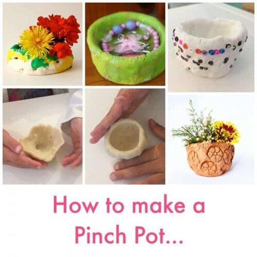 How to make a pinch pot - easy kids craft