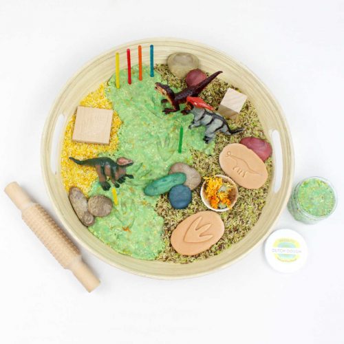 Dinosaur Sensory Play Setup