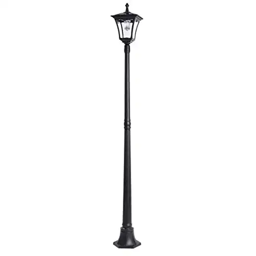 Sterno Home GL23716BK Outdoor Solar LED Street Light