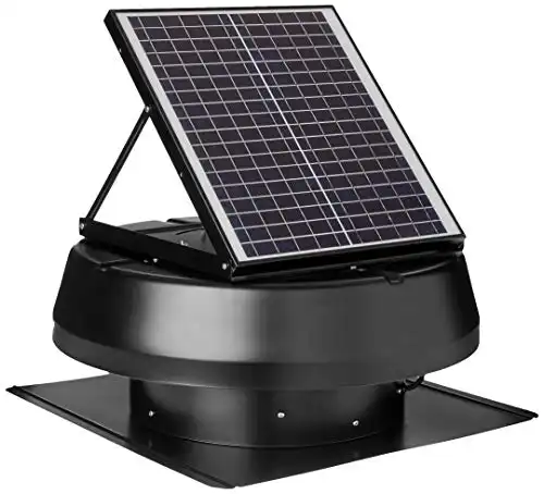 iLIVING HYBRID Solar Roof Attic Exhaust Fan