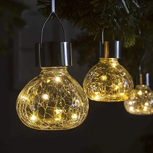 GIGALUMI Solar Hanging Lights Christmas Decoration