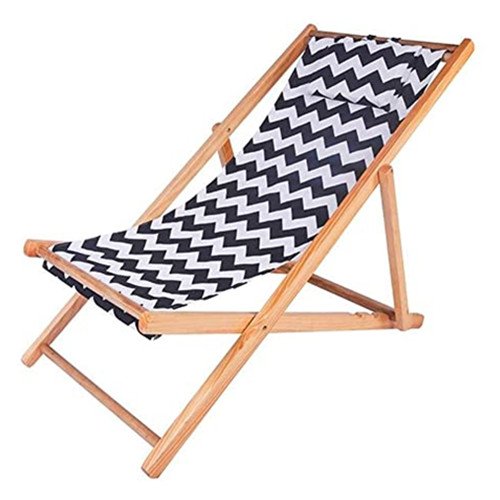 Beach Essentials 5 wood sling beach chair