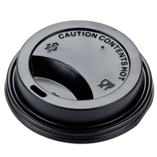 Black Sip Through Domed Lid