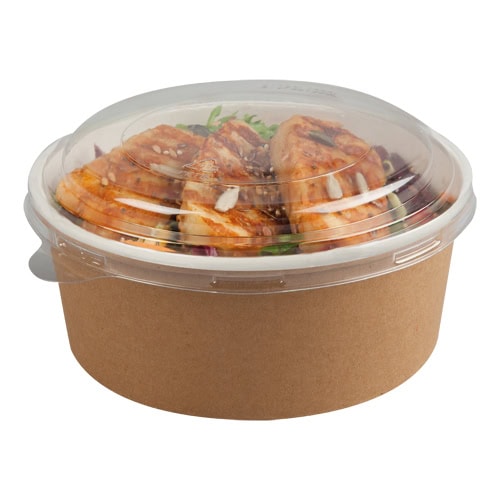 700ml Round Kraft Multi-Food Pot & Lid (x150)