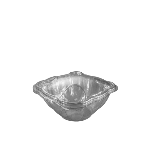 370cc Tulipack Hinged Clear Salad Bowl (x390)