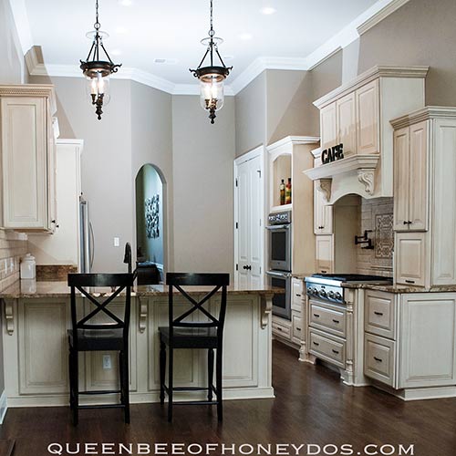 How to Install Stacked Cabinets Over Builder's Grade