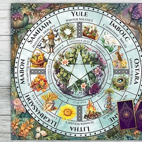 Pagan Tarot Cloth
