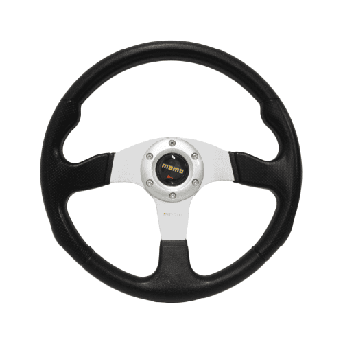 Sports Steering Wheel - Silver Racer