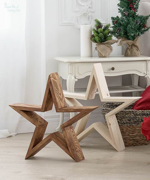 large wooden stars DIY