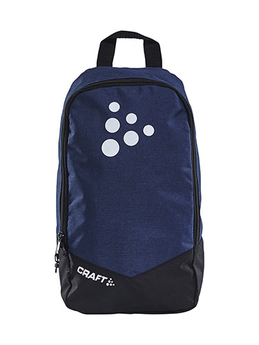 Traditional shoe bag with durable polyester outer and reinforced PU-coated inner. Comes in different mlange colors and in black. 5L.