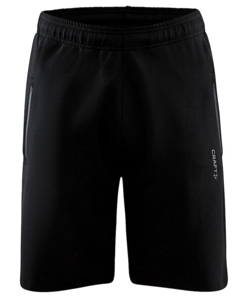 De Core Soul Sweatshorts voor heren is een casual sportshort gemaakt van een zachte en comfortabele katoen-polyester mix. Dit soepele en eigentijdse kledingstuk heeft twee zijzakken met rits die voorzien zijn van rubberen trekkers voor een moderne look en feel. Aan de linkerzijde zit tevens een Craft logo. De broek is een geweldige keuze voor de meeste dagelijkse activiteiten.