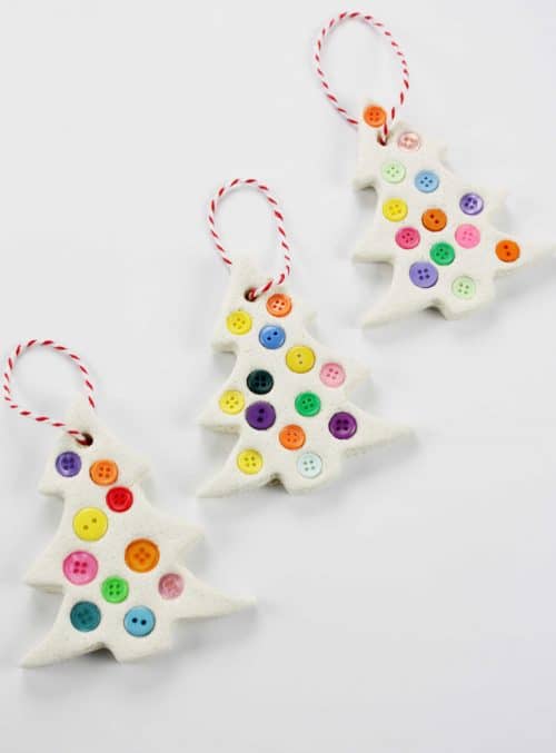 The Happiest Salt Dough Christmas Trees