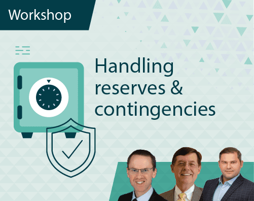 Workshop Title ThumbnailsHandling reserves & Contingencies Workshop Title ThumbnailsHandling reserves & Contingencies