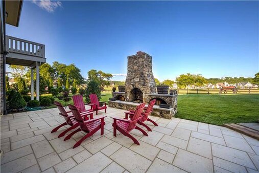 a outdoor living space at The Grove