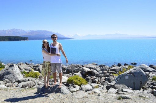 Us as close as we got to Mt Cook