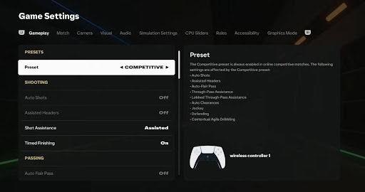 FC 25 Controller Settings