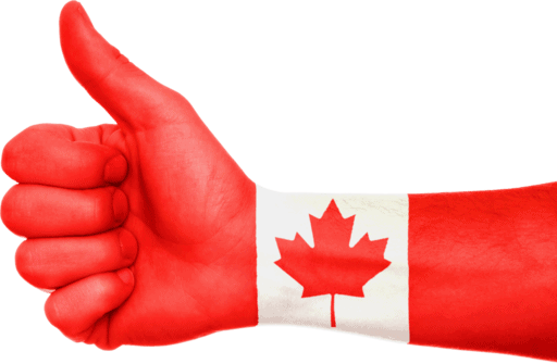 canada, hand, flag