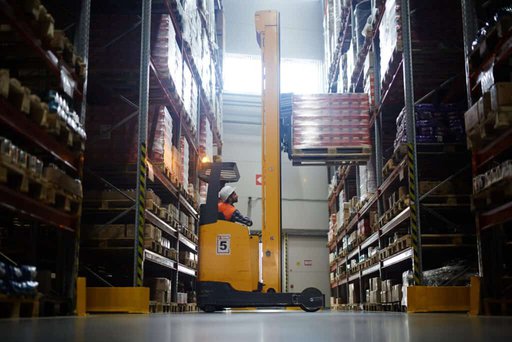 A reach truck operator.