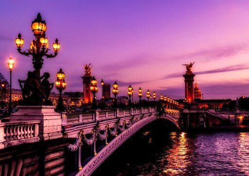 paris, france, bridge