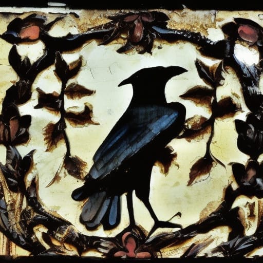 crow drawing