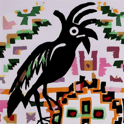 Navajo style crow