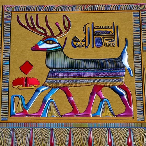 egypt style deer