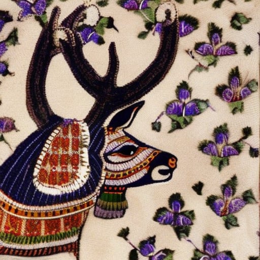 Assyrian style deer
