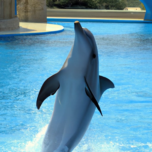 dolphin in pool