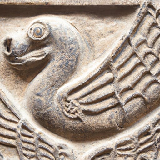 Babylonia style dragon carving