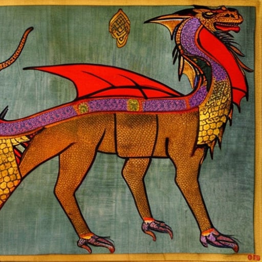 Assyrian style dragon